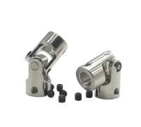 DIY Steering Universal Joint, RC Car Boat Model Coupler Joint Coupling Steel Shaft Connector Multiple Sizes(10mm-10mm)