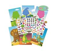 Diy Sticker Activity Book - Interactive Reusable Stickers, Arts And Crafts Learning Kit, Imaginative Play Tool, Creative Educational Accessory | Colorful Animal Cartoon Stickers Created For Children’s