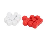 DIY Sticker Dice Plastic Teaching Dice Rounded Corners Educational Math Games Probability Experiments Customizable Classroom Home Learning 16mm 20 Pcs (Type 2)