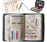 DIY Stitch Book with Needle & Thread - Beginner Sewing Kit for Adults & Embroidery Enthusiasts (Style-B)