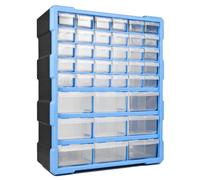 DIY Storage Organiser Unit with 39 Drawers Small Parts Craft Box Stationary Cabinet
