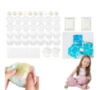 DIY Stress Ball Kit - Blank Skins DIY Stress Ball Making Kit for Making Pressure Balls,Make Your Own Fidget Pressure Balls for Adults,for Create Anxiety Relief Toys Crunchy Relaxing