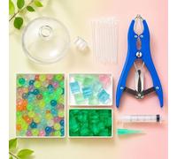 DIY Stress Ball Making Kit, 1 Pc Food Grade TPR Ball Skin (6cm) with Ice Cube Fillings, Syringe and Tools, Complete Squishy Maker Kit for Teens Adults