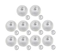 DIY Stress Ball Making Kit, 10PCS Empty Stress Ball Skin DIY Kit with Lids & Glue, Make Your Own Fidget Toys for Sensory Anxiety Relief for Kids & Adults (White, 4cm)