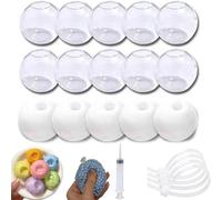 DIY Stress Ball Making Kit, 15 Pcs Squishies Stress Ball Skin , Vacuum Fillable Squishy Ball Maker Kit for Sensory Relief, Anxiety Fidget Toys for Adults (C)