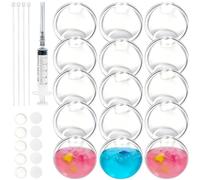 DIY Stress Ball Making Kit, Handmade Squishy Ball Set with 15 TPR Skins, Crunchy Stress Relief Toys, Creative Craft Kit and Relaxing Self-Care Gift for Women and Adults