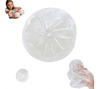 DIY Stress Relief Toy,Clear Steamed Bun Toy Stress Relief Slow Rising Small Dumpling SensoryToy,Transparent Skins Empty StressBall DIY Kit,Make Your Own Fidget Pressure Balls for StressRelief