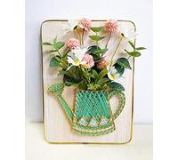 DIY String Art craft Kit for Adults,Teens,Beginner,kids.Include All Necessary Accessories and Frame , Adults Crafts Kit, Home Wall Decorations Unique Gift（Vase 9.8*13.4 inch）