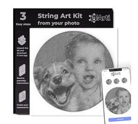 DIY String Art Kit - Create Custom Art from Your Photo - Relaxing Hobby & Personalized Wall Decor - Craft Kit for Women/Her - IT Arti - Gift Idea String Art for Adults Beginner