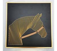 DIY String Art Kit for Adults, String Art Kit with Wood Photo Frame 3D Animal All-Inclusive DIY Crafts Kit with Instruction Easy to Make for Home Wall Decor(A11,30 * 30cm)