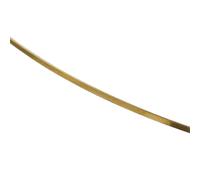 DIY Supply-One Meter Half Hard Solid Raw Brass Finding Wrapping Wire - Flat(2mm Width (1mm))