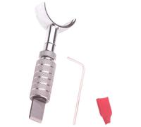 DIY Swivel Knife, Adjustable Leather Carving Tool with Rotating Blade and Knurled Handle, for Vegetable Tanned Leather and Leather Craft, Includes Cover and Hex Wrench
