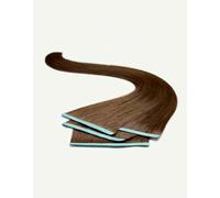 DIY Tape In Hair Extensions, Mocha, 14 Inch | Pack of 4 | Additional Lengths, 100% Real Human Remy Hair, Silky Smooth, Add Volume, Strong Hold, Durable, Daily, Weddings