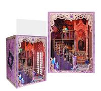 DIY Tarot Association Mini Book Nook, High Priestess Workshop Model Bookend, Zodiac Constellation 3D Assembly, Mystic Magic Theme for Adults