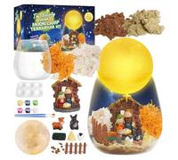 DIY Terrarium Crafts Kit for Kids, LED Night Light Up Toys, Birthday Gifts With 5 Unique Styles to Choose From, Kids Arts and Crafts Kit (C)