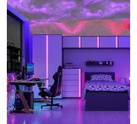 DIY Thunder Cloud Lamp, 3D Thunder Cloud Led Light, Creative RGB Cloud Lights with Remote Control, Adjustable Color Led Cloud Night Lamp, Sense Gameroom Technology(Size, JZRRSLUHK,