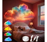 DIY Thundercloud LED Light, 3D Thunder Clouds Light, Music Sync Multicolor Atmosphere Strip Light, Bedroom Cool Stuff for Bedroom Gaming Room Party Decoration (6m)