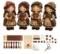 DIY Tiny Worlds Collection Patchwork Kit,DIY Craft Kit with Full Materials