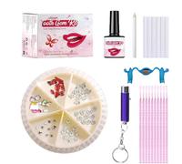 DIY Tooth Gem kit with GIue, Teeth Gem Kit Tooth Gems for Teeth Decor Fashionable Removable Tooth Ornaments, Crystal Tooth Gems