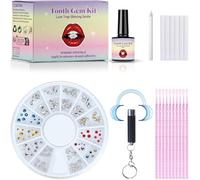 DIY Tooth Gems Kit, Teeth Gem Glue, Teeth Crystal Decoration for Women, Removable Diamond Rhinestone Tooth Ornaments, Temporary Sparkling Smile Accessories