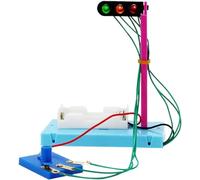 DIY Traffic Light Assembly Kit - Science Experiment Gadget for Handmade Street & Creative Tech Craft