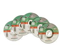 DIY Trennscheibe Stein für Winkelschleifer (5 Stück, Ã 125 mm, gekröpft, C 30 S BF)