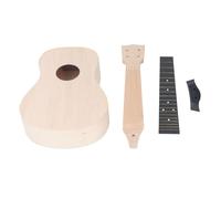 DIY Ukulele Kit Sturdy Basswood Mahogany 24 Inch Concert Ukulele Easy Installation for Performance Traveling Practice
