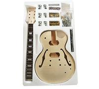 DIY Unfinished Electric Guitar Kit Solid Mahogany Body & Headstock Are With Flame Maple Top DIY Electric Guitar Kit