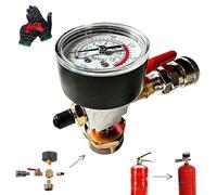 DIY Universal High-Pressure Air Tank Valve Adapter, Portable Air Tank Valve Adapter Heavy-Duty, with Pressure Gauge, Quick-Connect Outlet, and Ball Valve, Transforms Salvage into Savings
