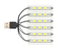 DIY USB LED Lamp for Building Brick Toys, Universal Brick-Compatible Bar Type Light, Energy Efficient ABS Decoration Lighting for Models, Displays, Creative Projects and Room Decor
