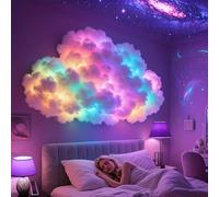 DIY USB-Powered Thundercloud LED Light Decor, 3D Lightning Cloud Light with Voice-Activated Music Sync, Multicolor Effects & Remote Control Mood Lamp for Bedroom (200CM)