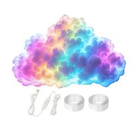 DIY USB-Powered Thundercloud LED Light Decor, LED Cloud Light, 3D Big Cloud Lights Kit with Music Rhythm, Multicolor Changing, Decoration for Christmas, Game Room, Garage, Club, Bar (400cm)