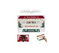 DIY Valentines Voice Recordable Greeting Card for Him Her,60S Custom Voice Message,Speak Your Heart Out to The One You Love,Personalized VoiceRecording Cassette Tape Gift for Birthday Valentines Day