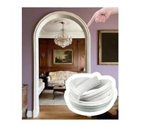 DIY Wall Arch Molding Trim Strip, PVC Arch Doorway Kit Drywall Curved Edge Ccver, Decoration Rounded Corners Door Frame Strip(W 2.3cm/0.9in,L8m/26.2ft)