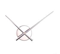 DIY Wall Clock Projects with Metal Dial Pointer Featuring Silent Second Movement for a Relaxing Environment (Silver)