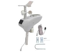 DIY Weather Forecast Kit Meteorological Station with RS485 Port 10m Cable for Self Developed Servers Measure Temperature Humidity Rainfall Wind Speed Direction Light Air Pressure