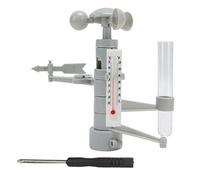 DIY Weather Station Toy Educational Science Kit for Kids Multifunction Weather Station Set with Wind Vane Anemometer Thermometer Rain Gauge for Children Age 7 14 Plastic Material