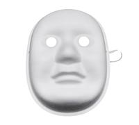 DIY White Pulp Blank Mask - One Size Hand-Painted Paper Mask for Men & Women, Perfect for Dance Parties, Events, Masquerade & DIY Art Projects