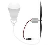 DIY Wind Turbine Kit Including Motor Blade and USB Cable, Great Tool for Teaching Children About Renewable Energy Sources