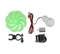 DIY Wind Turbine Motor Set with Propeller Blades and Bulb for Teaching Sustainable Energy Principles and Electrical Basics