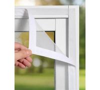 DIY Window Screen Mesh,Window Screen with Self-Adhesive Tape& Cut to Size,Polyester Cat Proof Window Screen& Window Net for Bedroom,Balcony& LivingRoom Windows(White Mesh White Frame,0.6 X 2 M)