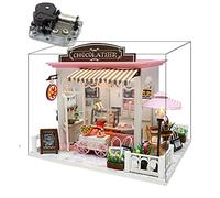 Diy Wooden Assembled House 1:24 Scale Miniature Toy House Kit 3d Building Model Adult Decompression Handmade Gift 20x16x16 Cm Finished Size