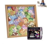 DIY Wooden Cat Puzzle Frame,2026 New 2 in 1 Paint & Puzzle Coloring Craft Kits,Creative Paintable 3D Cats P-uzzle Photo Frame,Little Kitties Puzzles Decor for Home Decoration Cat Lovers Craft Lover