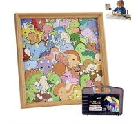 DIY Wooden Cat Puzzle Frame,2026 New 2 in 1 Paint & Puzzle Coloring Craft Kits,Creative Paintable 3D Cats P-uzzle Photo Frame,Little Kitties Puzzles Decor for Home Decoration Cat Lovers Craft Lover