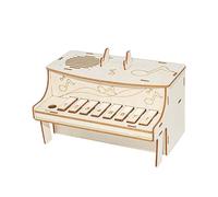 DIY Wooden Electronic Piano Science Experiments for Kids - STEM Science Kits Educational Music Engineering Project, Build Your Own Mini Piano Model Activity Toy for Children Boys Girls Ages 8 9 10 11