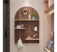 DIY Wooden Pegboard Kit - Wall-Mount Display Organizer for Home, Office, Kitchen, Garage & Craft Room - Versatile Pegboard Panels for Creative Storage Solutions