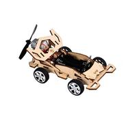 DIY Wooden Racing Car Science Experiments Kit - Wind-Powered STEM Project for Kids, Educational Assembly Science Kits with Propeller Engine for Classroom Learning Boys & Girls Ages 8 9 10 11 12