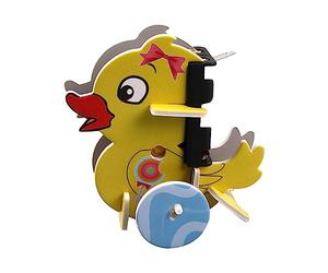 DIY Wooden Science Experiment Model Set - Swing Yellow Duck Building Toy for Kids Educational STEM Craft