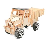 DIY Wooden Solar Truck Science Experiments Kit for Kids - STEM Science Kits Educational Solar Powered Vehicle Model, Hands-On Engineering Project for Boys and Girls Age 8 9 10 11 12