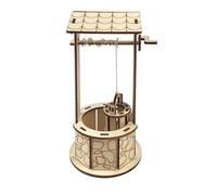 DIY Wooden Well Science Experiments Kit for Kids - STEM Science Kits Educational Hand Crank Pulley Model, Hands-On Building Project Learning Simple Machines for Boys and Girls Age 8 9 10 11 12